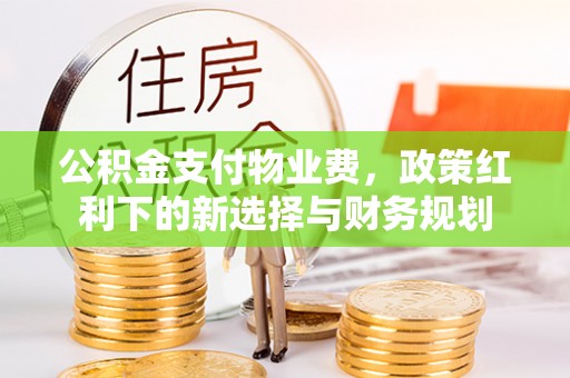 景东公积金支付物业费，政策红利下的新选择与财务规划