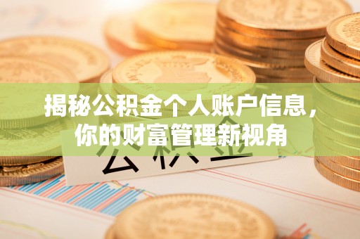 景东揭秘公积金个人账户信息，你的财富管理新视角